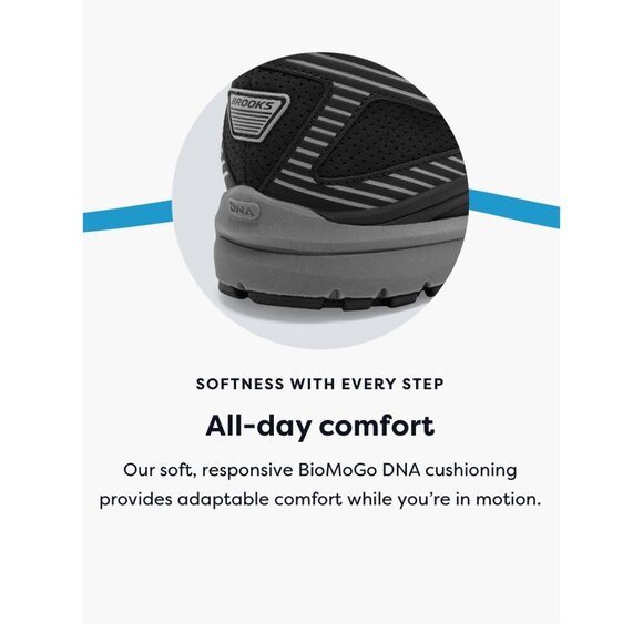 Brooks Addiction Men 13 Walker Suede Max Support Walking Running Workout Sneaker - Picture 5 of 15